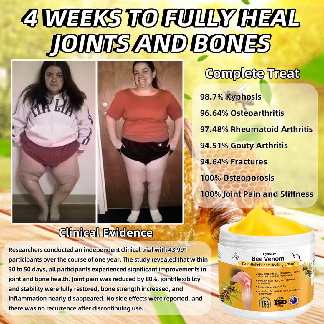 Flysmusβ’ Bee Venom Pain-Relief Bone Healing Creamππ π