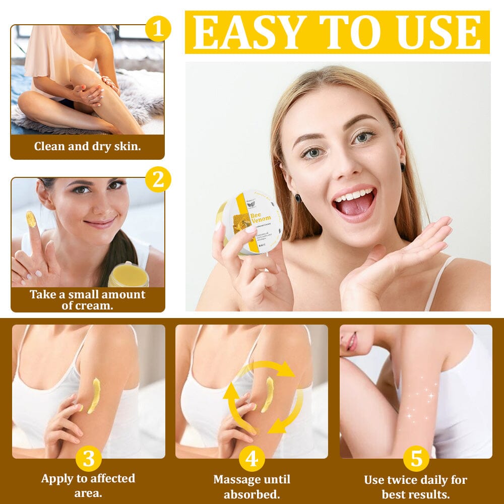 đâ
flysmus⢠Bee Venom Treatment Creamđ: Helps with Eczema, Psoriasis, Acne, Rosacea, Fungal Infections, and Warts