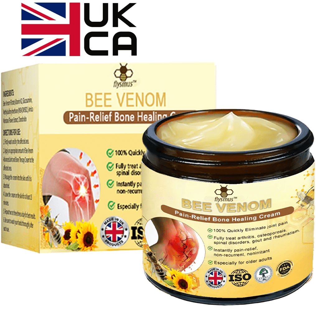✅Official Store: flysmus™ Bee-Venom Pain-Relief Bone Healing Cream👨⚕️UK Osteopathic Medical Association (BOA)Approved(Reducing joint swelling, pain, stiffness, redness, warmth, soreness, and joint fatigue)